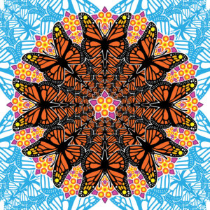 Monarch Kaleidoscope Bandana